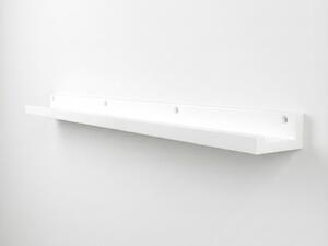 Polita de perete pentru fotografii FOTOPLANK 120 cm, alba