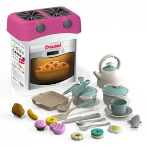 Bucătărie din plastic Doloni Roz + accesorii 2DZ004 - II. CALITATE