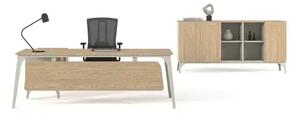 Birou directorial cu etajera dreapta/stanga Compact