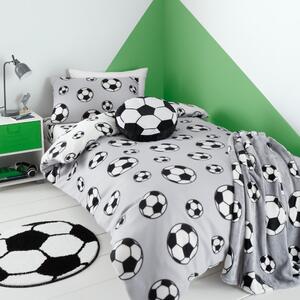 Lenjerie de pat pentru copii din flanelă pentru pătuț 120x150 cm Football – Catherine Lansfield