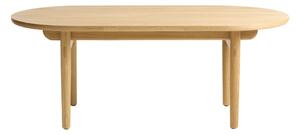 Măsuță de cafea în culoare naturală cu aspect de lemn de stejar 70x130 cm Carno – Unique Furniture