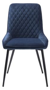 Scaun de dining albastru din catifea Milton – Unique Furniture