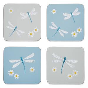 Coasters albastru-deschis/gri-deschis 4 buc. din plută English Meadow – Cooksmart ®