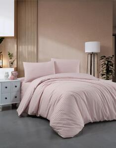 Lenjerie Damasc Lux Policotton pat dublu 200x220 -Roz