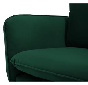 Fotoliu verde închis cu tapițerie din catifea Vienna – Cosmopolitan Design