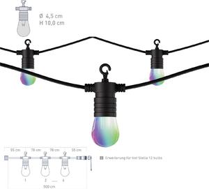Tint Ghirlandă LED Stella Extension extensie, reglabil, Negru, Plastic