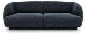 Canapea modulara Miley cu 2 locuri si tapiterie din tesatura structurala, albastru royal
