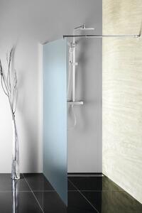Aqualine Sapho, perete WALK-IN pentru montare pe perete cu suport, dintr-o bucată, 700 mm, sticlă mată