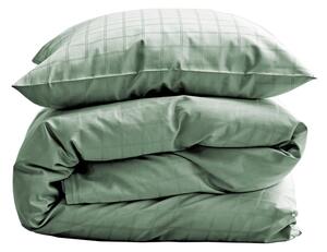 Lenjerie de pat verde/verde-deschis din damasc pentru pat de o persoană 140x200 cm Clear – Södahl