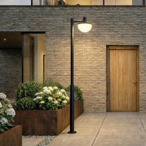 Lucande Lampă de exterior cu LED Toras, negru, 1 bec, CCT dimabil, reglabil, Negru, Aluminiu, Modern