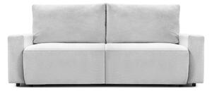 Canapea Extensibilă 3 locuri KENZO, cu ladă depozitare, 235x100x93 cm, Gri-Argintiu-Memphis