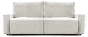 Canapea Extensibilă 3 locuri KENZO, cu ladă depozitare, 235x100x93 cm, Crem-Memphis