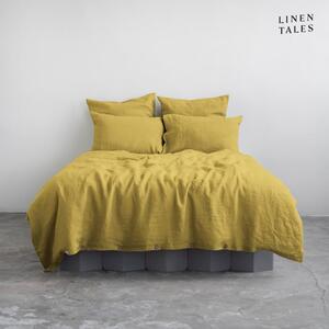 Lenjerie de pat galbenă din in pentru pat dublu/extinsă 200x220 cm – Linen Tales