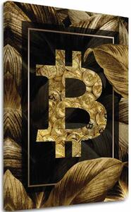 Imaginea pe panza Golden BITCOIN - Criptomotiva modernă