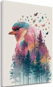 Imaginea pe pânză Bufniță de pădure - decor mistic
