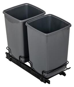 Coșuri de gunoi din plastic cu 2 recipiente de 20 l - Addis