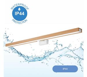 Aplică LED pentru oglindă Brilagi WOODY MIRROR LED/15W/230V IP44 stejar/alb