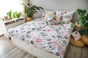 Lenjerie de pat albă din bumbac pentru pat de o persoană 140x200 cm LP Dita Cardo – Cotton House