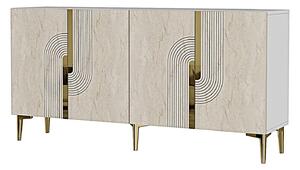 Dulap Mayal (alb + travertin + auriu). Promo -20%. 1153516