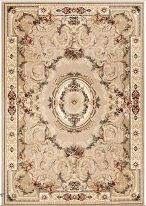 Covor Clasic Sufragerie Dormitor, Model Lotos 15002 110, Crem Bej Crem, 60x110
