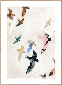Tablou 30x40 cm Abstract Birds – Malerifabrikken