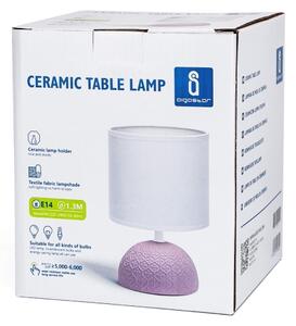 Lampă de masă 1xE14/40W/230V roz/albă Aigostar