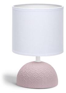 Lampă de masă 1xE14/40W/230V roz/albă Aigostar