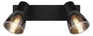Spot de perete CLAUDE 2xE14/40W/230V negru Globo 54307-2