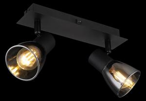 Spot de perete CLAUDE 2xE14/40W/230V negru Globo 54307-2