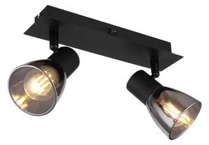 Spot de perete CLAUDE 2xE14/40W/230V negru Globo 54307-2