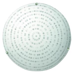 Plafonieră albă cu abajur din sticlă ø 30 cm Circle – Candellux Lighting