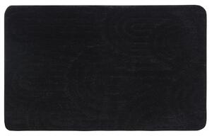 Aqualine Covoraș de baie Aqualine, RIST, 50x80cm, 100% poliester, antiderapant, negru, NI8591