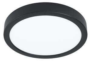 Eglo FUEVA-Z 901372 - Plafonieră LED RGBW reglabilă, sticlă fumurie, LED/11,2W/230V 21,1cm IP44 negru