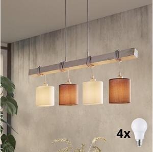 Eglo 49927 - Lustră LED suspendată pe cablu TOWNSHEND 2 4xE27/60W/230V