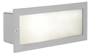 EGLO 88008 - Corp de iluminat încastrat pentru exterior ZIMBA, 1x E27/60W, argintiu/alb, IP44