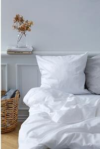 Lenjerie de pat din bumbac damasc pentru pat single Södahl Clear, 140 x 220 cm, alb