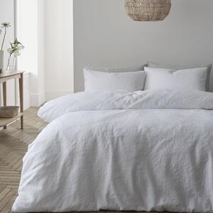Lenjerie de pat albă din bumbac pentru pat dublu 200x200 cm Matelassé – Bianca