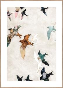 Tablou 30x40 cm Abstract Birds – Malerifabrikken