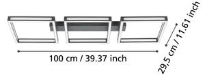 Plafonieră LED ALTAFLOR 3xLED/11,2W/230V neagră Eglo 99789