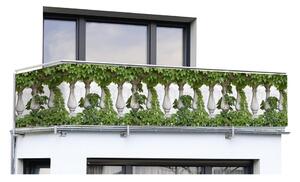 Paravan pentru balcon verde din plastic 500x85 cm – Maximex