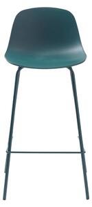 Scaun de bar în culoarea petrolului din plastic 92,5 cm Whitby – Unique Furniture