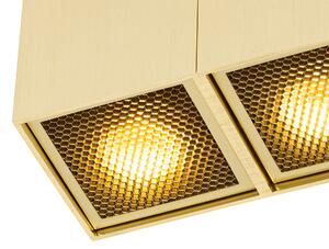 Design spot auriu cu 2 lumini - Qubo Honey