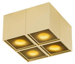 Design spot auriu cu 4 lumini - Qubo Honey