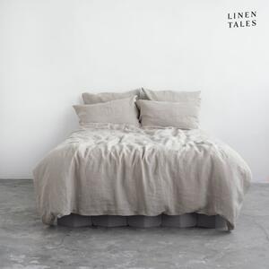 Lenjerie de pat crem din in pentru pat de o persoană 135x200 cm – Linen Tales