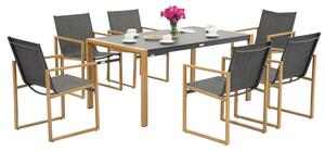 Set de mobilier de grădină pentru 6 persoane Lugo Garden Point antracit