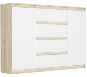 Comoda spațioasă R-140-S4 - diferite variante de culori sonoma mix alb