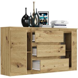Comoda spațioasă R-140-S3 - diferite variante de culoare artisan