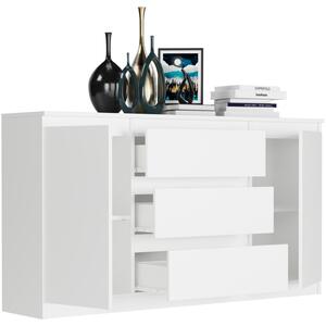 Comoda spațioasă R-140-S3 - diferite variante de culoare Alb