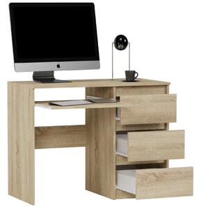 Birou de scris, birou cu sertare MODERN N-3 - diferite variante de culori sonoma