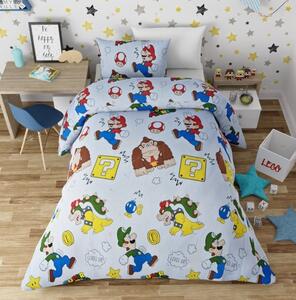 Lenjerie de pat copii bumbac Super Mario ( stoc limitat )
